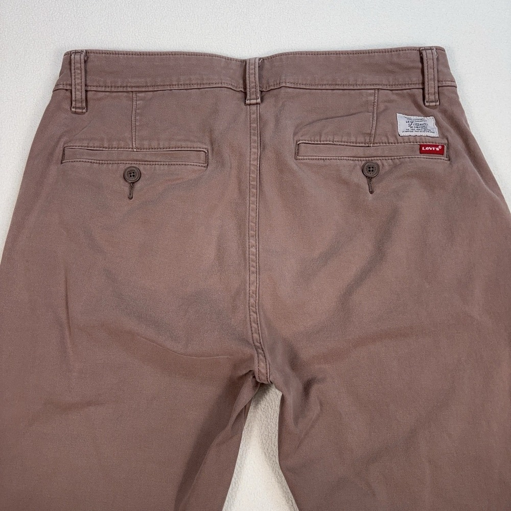 Levi's‎ XX Chino Pants Men's 31x28* Dusty Pink Brown Slim Taper Stretch - Picture 6 of 16